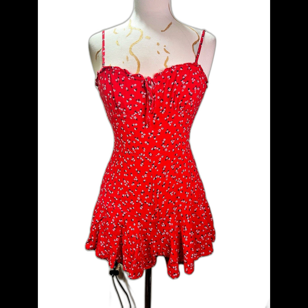 Aeropostale Romper Size S Women's Bright Romantic Aesthetic One Piece Floral Set